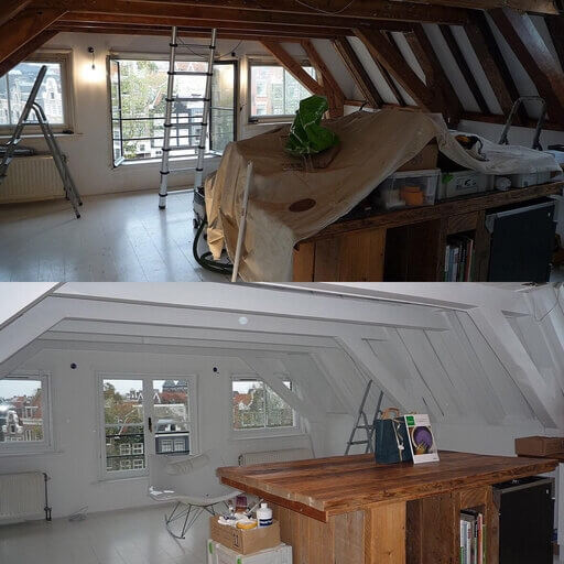 Afbeelding voor: Transformation moderne d’un plafond en bois Afbeelding voor: Transformation moderne d’un plafond en bois