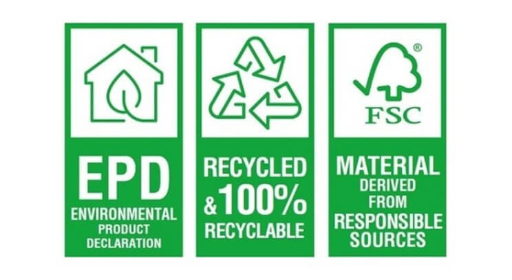 Afbeelding voor: Les emballages d'Aguaplast sont dotés de symboles de durabilité